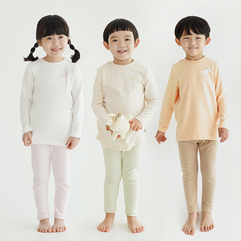 BambooKids Village Tone in Tone Long Sleeve Loungewear_Bunny