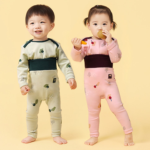 Bamboo Village Long Sleeve High Waist Loungewear Set_Fruit<br/>(0~24Months)