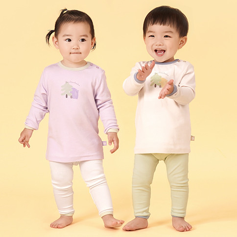 Bamboo Village Long Sleeve Loungewear Set_Bear<br/>(6~36Months)