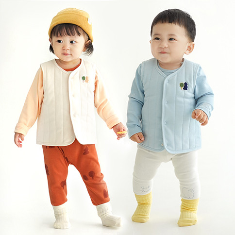 Bamboo Village Cozy Reversible Vest_Forest<br/>(12~36Months)