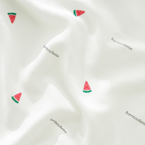 Bamboo Signature Embossed Handkerchief_Yummy Veggie 6pcs