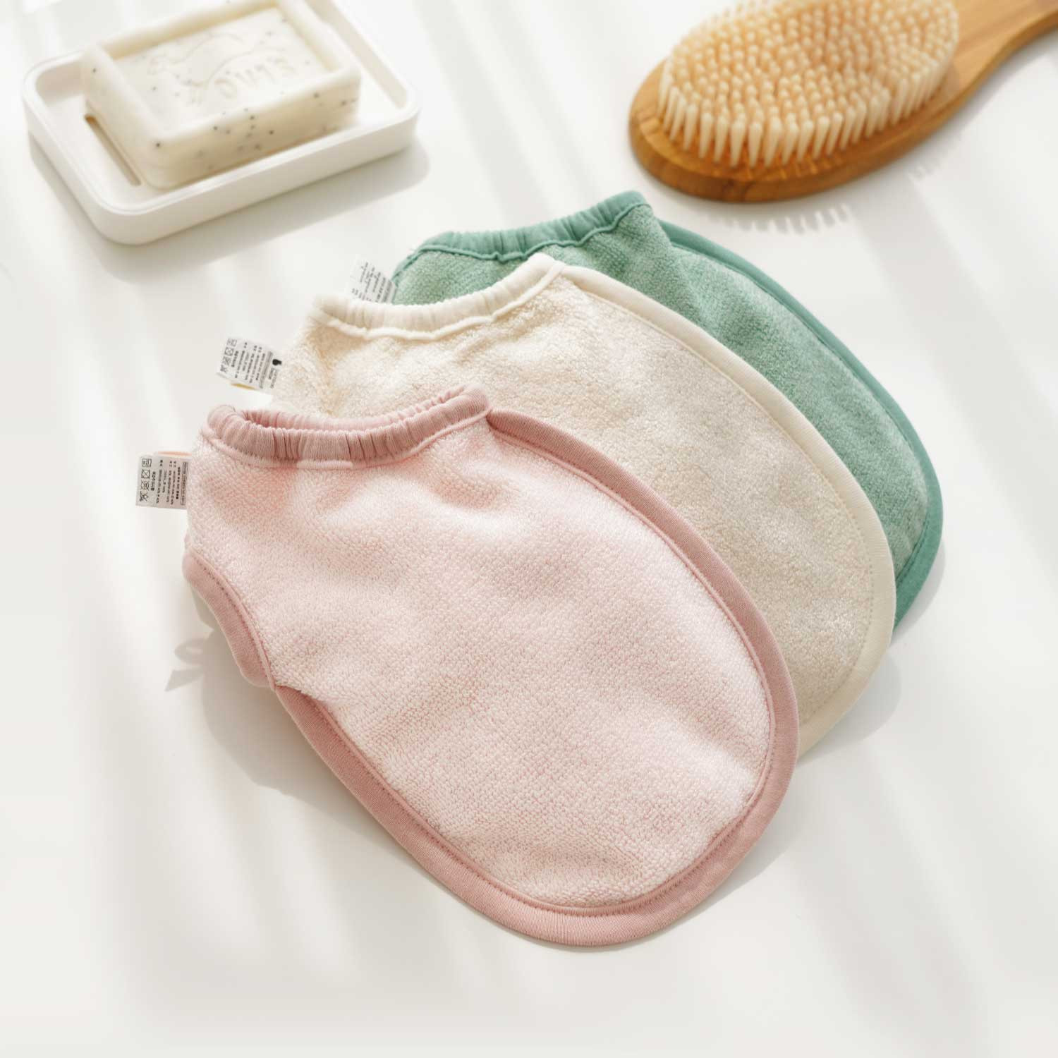 [New Version]Bamboo Reversible Wash Mitt <br/>(Baby Wash Mitt)