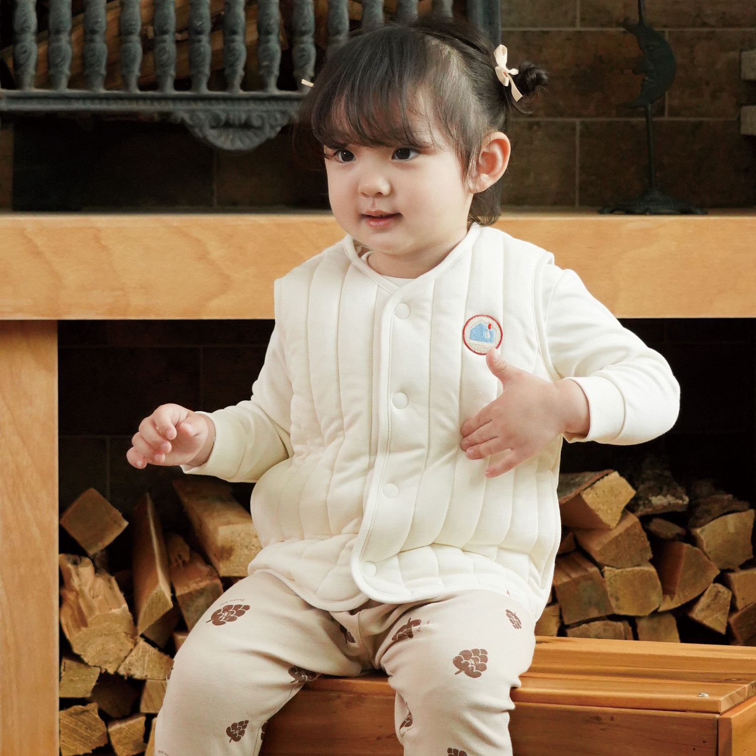 Bamboo Mountain Village Cozy Vest(12M~6Y)