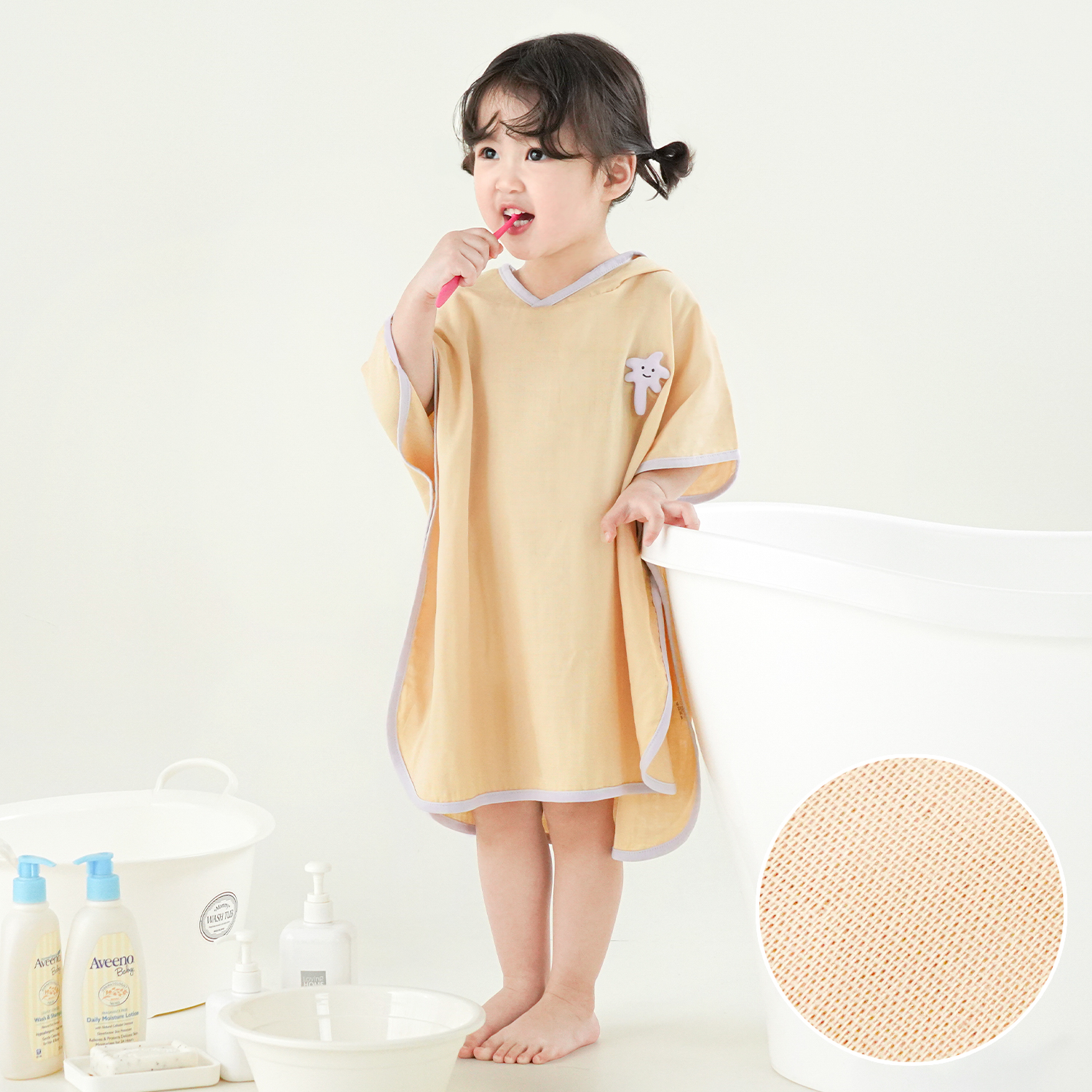 라이트 판초 후드타올_정글숲 (옵션선택필수)