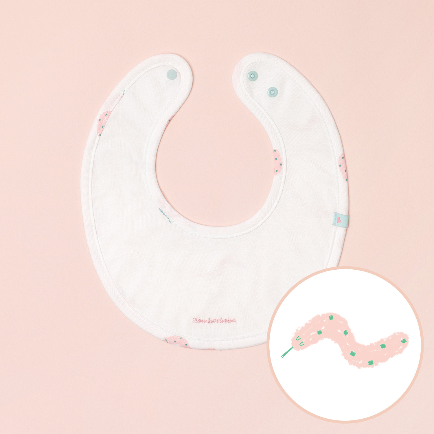 Soft Snakie Baby Reversible Bib