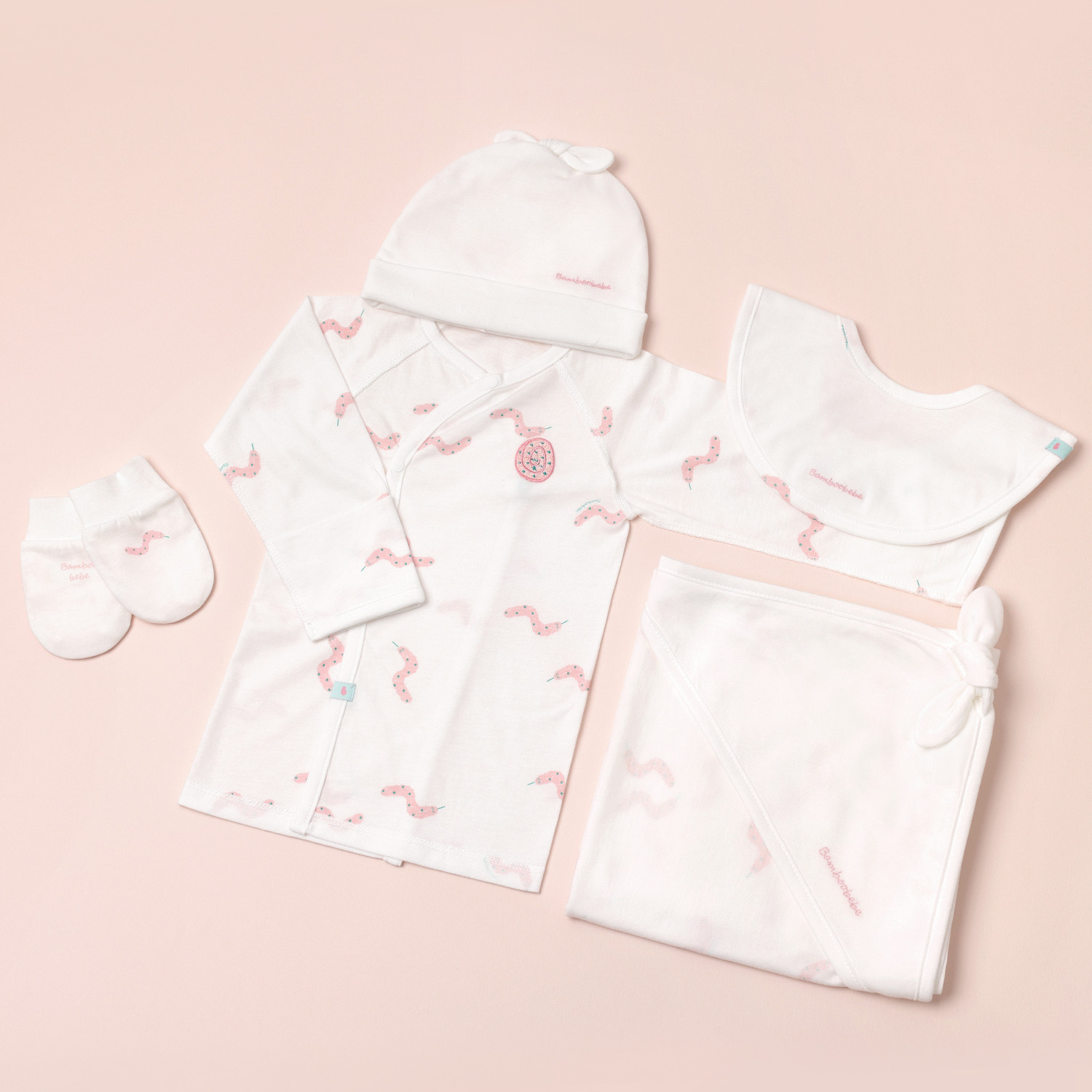 Bamboo Soft Snakie Layette Gift Set_5 Pack