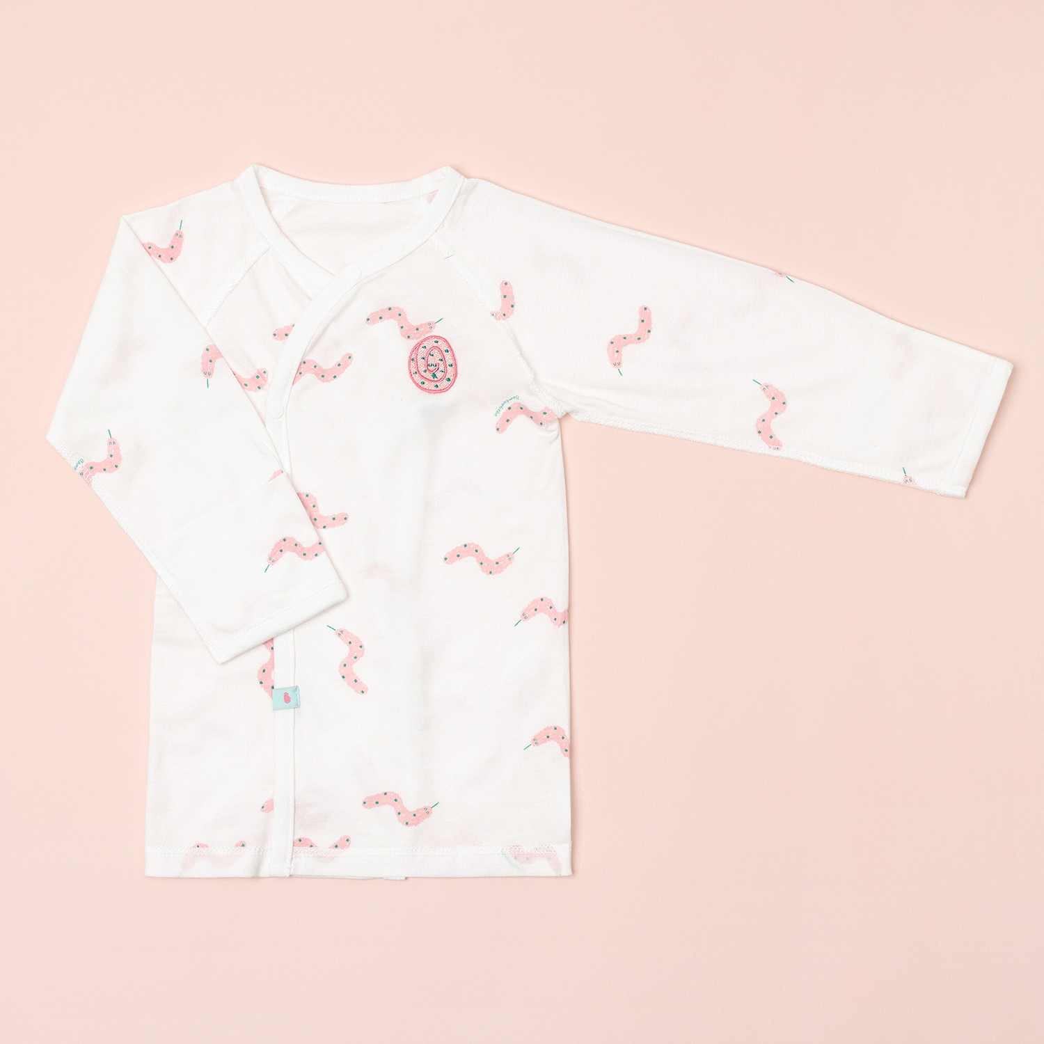 Bamboo Soft Snakie Baby Snap Side Shirt