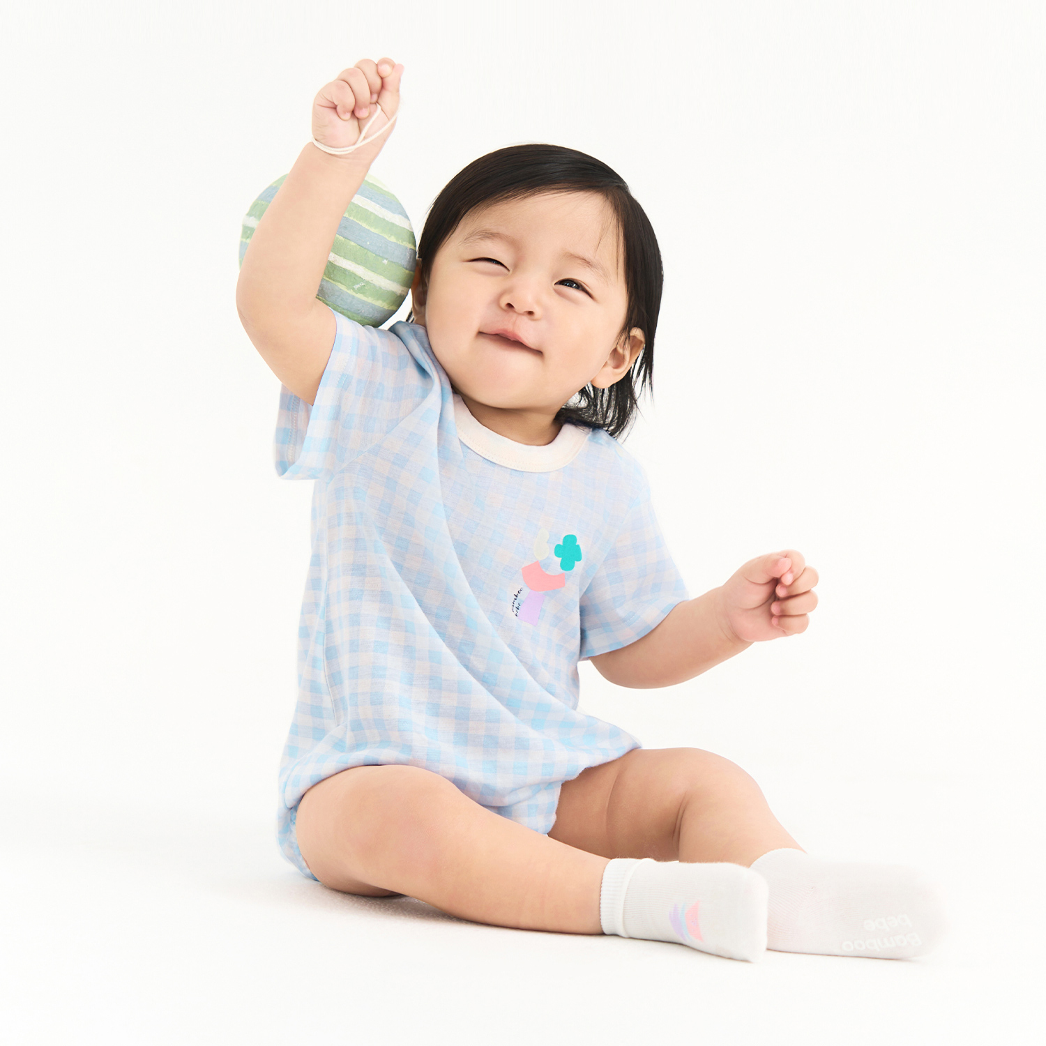 Bamboo Airy Circus Short Sleeve Baby Bodysuit