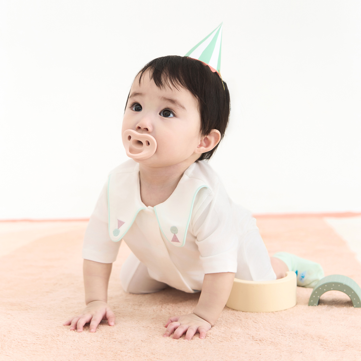 BambooStretch Circus Long Sleeve Baby Romper