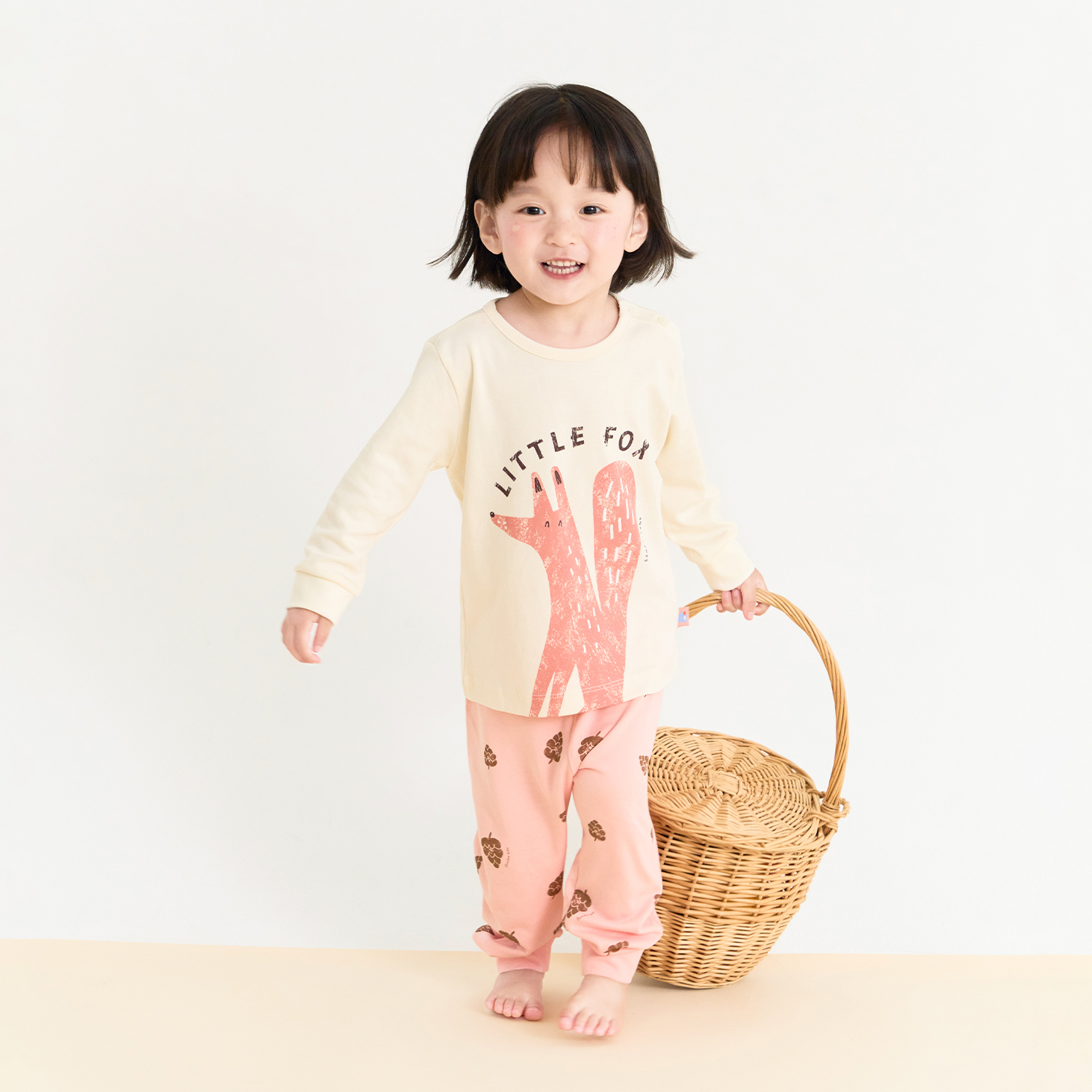 Bamboo Little Fox Long Sleeve Set(3M~3Y)