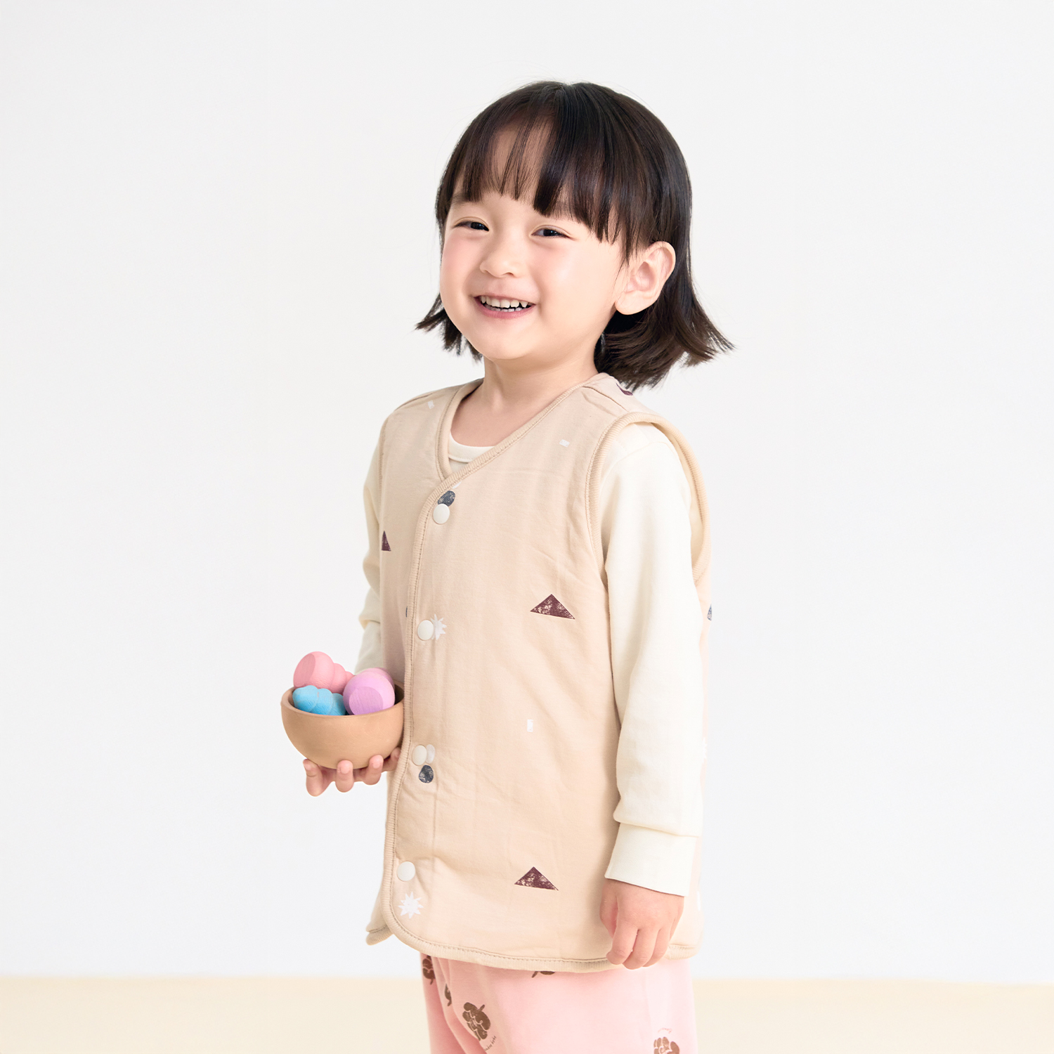 Bamboo Mountain Village Cozy Vest(12M~6Y)